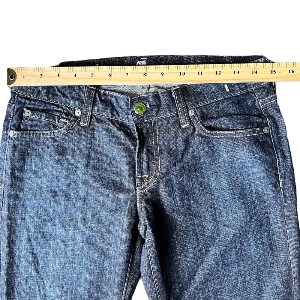7 For All Mankind Bootcut women's Blue Jeans. Size 26 - Picture 6 of 7